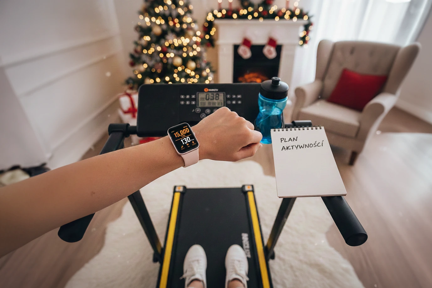 Bieżnia składana i smartband